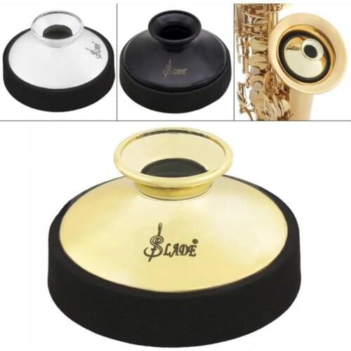 ABS Sax Mute Dampener Silencer for Alto Saxophone Gold / Silver / Black