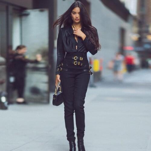 Cargo Pants for Women Trousers Women Clothes 2020 Europe BF Outwear Black Long Sweatpants Pantalon Femme Ropa Mujer ZT5043