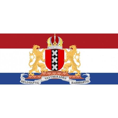 90x150cm Holland the Netherlands Amsterdam City Coat of Arms Flag