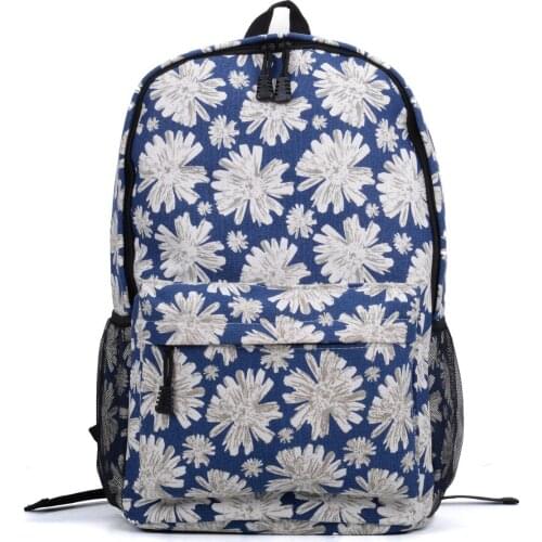 Canvas Women Backpack Female Large Capacity High Schoolbag Teenager Vintage Girl Shoulder Bags Travel Bag Sports Backpack VK5213