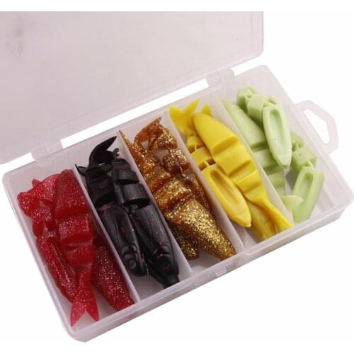 10 pcs/set Soft Fishing Lure Kit 11g 10.5cm Worm Rubber Grub Soft Biats Bass Sea River Sea Artificial Bait Fishing Tackle