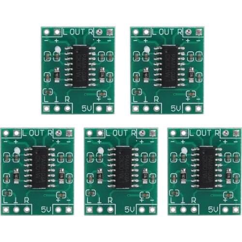 Mini Digital Amplifier Module PAM8403 2x 3W Easily Carrying Kit Lightweight Gadgets for Speaker DVD Player Monitor