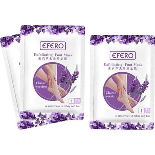 EFERO Remove Dead Skin Foot Mask Peeling Cuticle Heel Feet Care Anti Aging Product Exfoliating Foot Mask Foot Peeling Mask