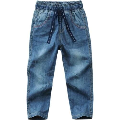 2018 New Kids Boys Jeans Pants Spring Boys Clothes Casual Boys Trousers Fashion Children Jeans for Boys 2-13Y DQ853