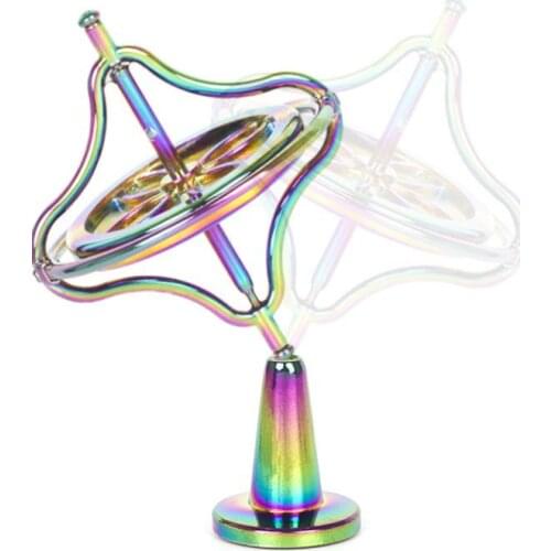 New Spinning Top Scientific Educational Metal Finger Gyroscope Gyro Pressure Relieve Toy for Adult and Kids Party Game favor