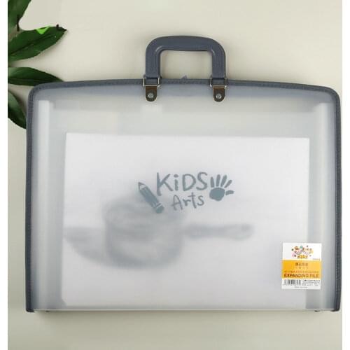 Fresh Color A3 Folder Zipper Bag 13 Pocket File Paper Organizer Classement Document Bag For A3 Paper Files