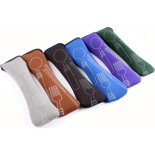 Portable Tableware Box Flip Cover Type Cutlery Case Kitchen Students Household Utensils Dinnerware Bag Dropshipping