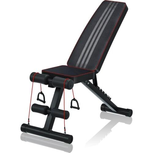 Adjustable Weight Bench - Utility Weight Benches for Full Body Workout, Foldable Flat/Incline/Decline FID Bench Press for Home G