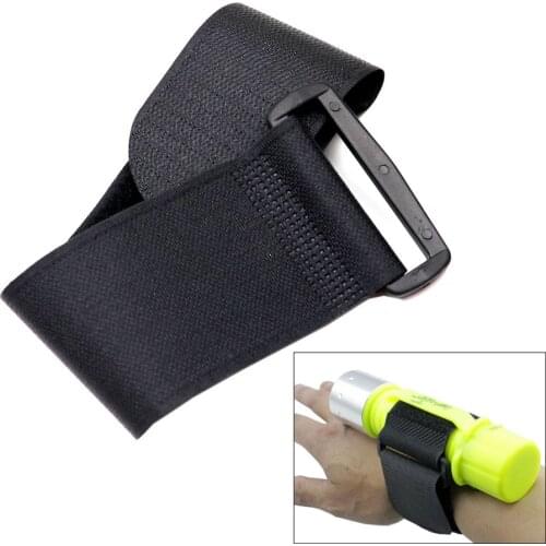 Diving Flashlight Wrist Strap Wristband Holder Arm Mount Scuba Diving Lamp LED Torch binding Strap Underwater Hand Free work