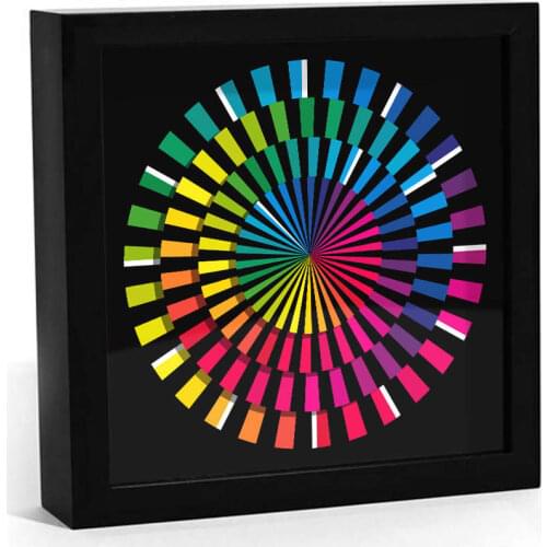Spectrum Design Colorful Modern Table Clock Art Clock Hexagon Wall Clock Timeless Timepieces Intriguing Handcrafting Desk Watch
