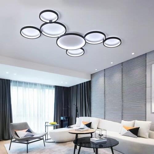 Modern living room LED ceiling lamp bedroom chandelier villa indoor lighting lamp restaurant lamp factory direct sales
