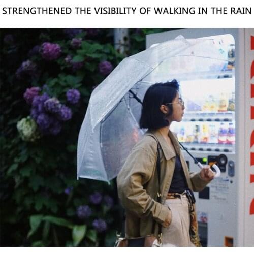 Windproof Fashion Transparent Clear Automatic Umbrella Parasol For Wedding Party Favor Stand Inside Out Rain Protecting