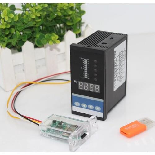 4-20mA DC input display meter with data logger water liquid level pressure controller with 4 ways relay and DC24V voltage output