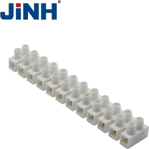 Wire connector Screw terminal 10A Dual Row 12 Positions Barrier Strip Block Terminal Plastic Electrical connector terminal