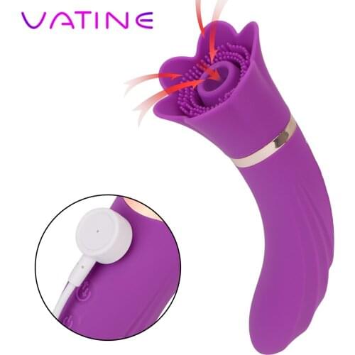 VATINE Oral Sucker Vibrator Female Masturbator Clit Nipple Stimulator G Spot Dildo Massager Sucking Vibrator Sex Toys for Women