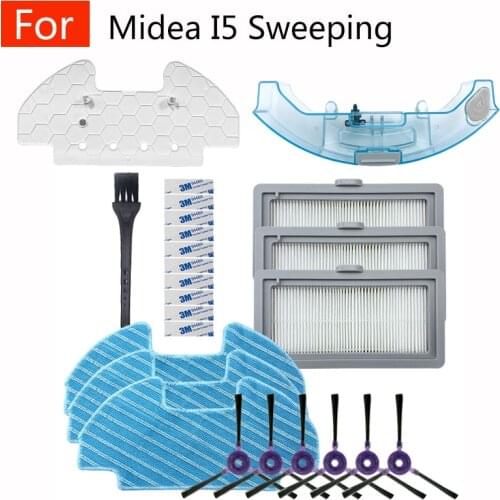Replacement For Midea i5 i5 Young i9 EYE Spare Sweeping Vacuum Cleaner Attachment Tools Side Brush Filter Rag Hanger Water Tank