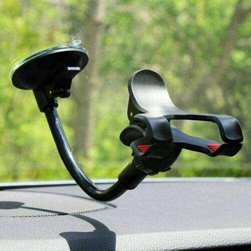 1pc Phone Car Holder Flexible 360 Degree Rotation Mount GPS Windshield Holder For Phone Support Car Mobile Phone Phone Hold R7V3