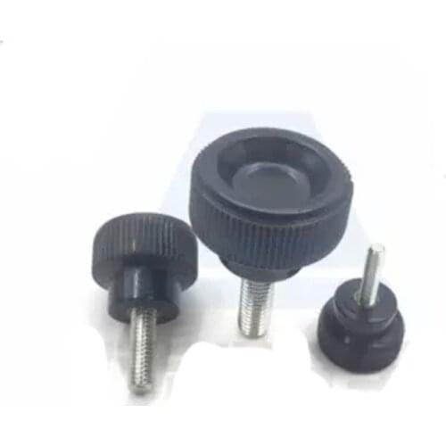 1Pcs M6 Stainless Steel Embossing Bakelite Hand screw Small fixed Knob Round head Butterfly handle 25mm OD 10mm-60mm L