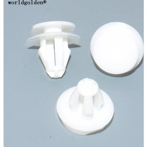 Worldgolden 100pcs plastic fastener for Door Interior Trim Panel Retaining Clip for Audi A6 A8 2008-On Audi 8E0867276