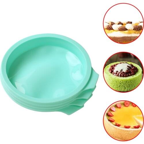 2/4Pcs Silicone Cake Molds Non Stick Baking Pans DIY Bread Cakes Patisserie Tray Kitchen Mousse Chocolate Moulds Bakeware Tools