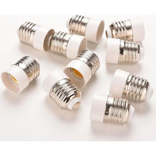 5Pcs Light Bulb Base Type Adapter Fireproof Material E27 To E14 Lamp Holder Converter Socket Conversion