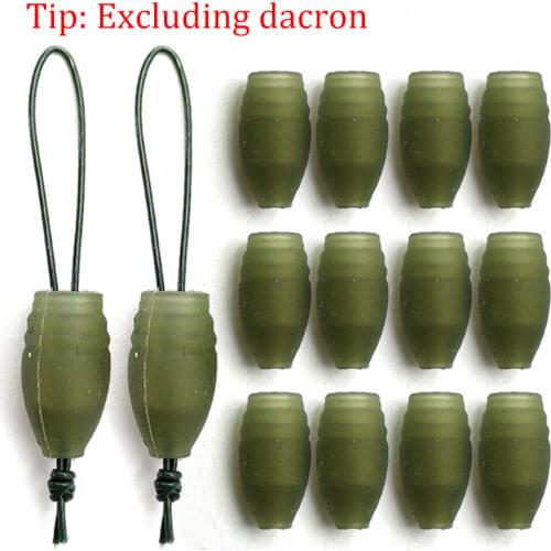 30pcs Carp Fishing Accessories Pole Elastic Dacron Connectors For Solid And Hollow Elastics Carp Coarse Stop bead Fishing Tackle