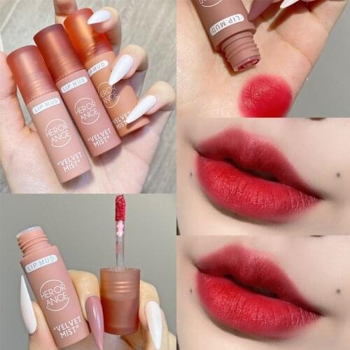 6 Colors Velvet Lipstick Vivid Colour Non-Stick Cup Long Lasting Lip Glosses for Women Girl SANA889
