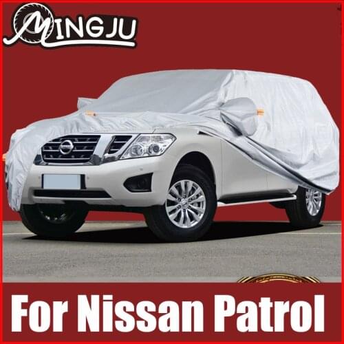 Full Car Covers Outdoor Sun Anti UV Rain Snow Dust Protection Oxford Cloth For Nissan Patrol Y60 Y61 Y62 Accessories