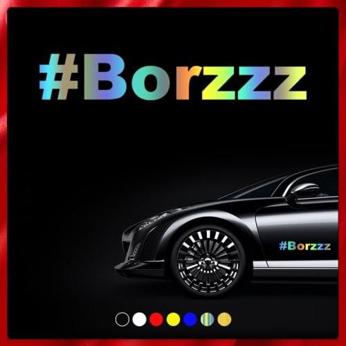 CS40002# Die-cut Vinyl Decal #Borzzz Car Sticker Waterproof Auto Decors on Car Body Bumper Rear Window
