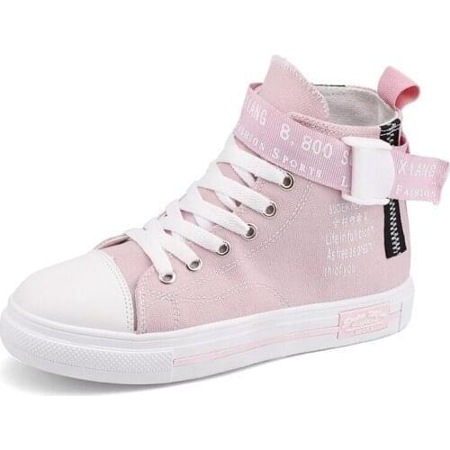 Children Casual High-Top Canvas Shoes Comfortable Boys Sneakers Girls Outdoor Walking Shoes 2021 New Brand Designer 31-39