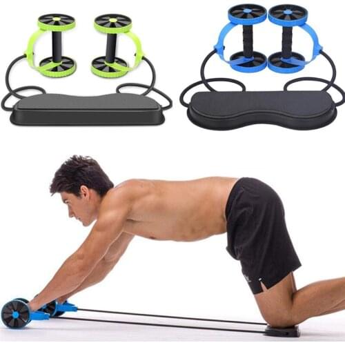 Home gyms Fitness Multifunctional Abdominal Wheel Automatic Rebound Pull Rope Abdominal Waist Slimming Exercise Roller