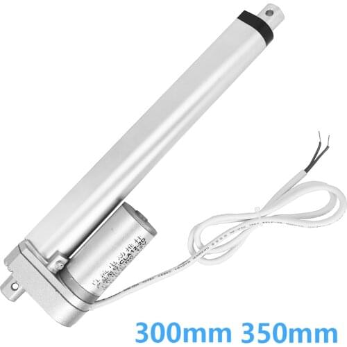 Electric linear actuator DC12V 24V 300mm 350mm stroke micro lock actuator motor Metal gear telescopic mini linear actuator 1000N