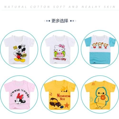 Baby Boys Girls T Shirts Cute Cotton Fashion Short Shirt Top & Tees Kid Clothes Summer Children T Shirt