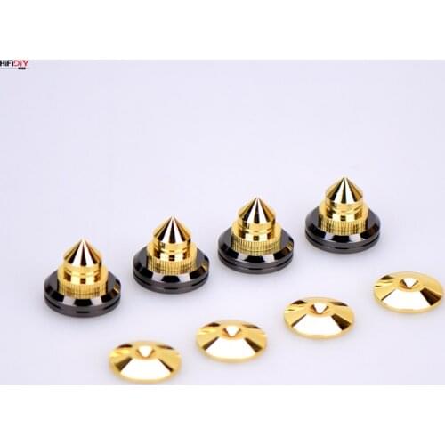 HIFIDIY LIVE 4 Sets or 4 PCS speaker Stand Feet Foot Pad zinc alloy metal (NOT pure copper) Spikes Cone Floor Foot Nail M28*26