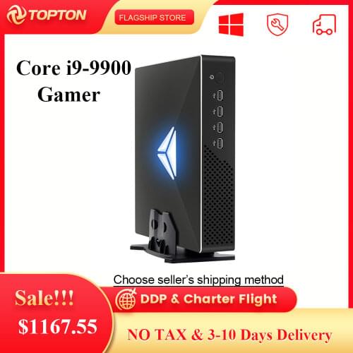 2021 New Desktop Mini PC Gamer Intel Core i9-9900 GTX 1660S/1060/1050Ti 2xDDR4 M.2 SSD Tower Computer Windows 10 4K HTPC AC WiFi