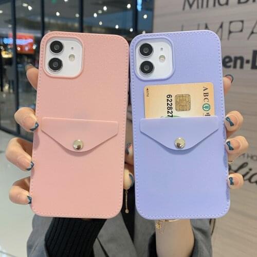 Card Package Fashion Phone Case on For iPhone 11 12 Pro12 Mini Max 8 7 Plus Xr Xs Max X SE 2020 Shockproof Soft TPU Back Cover