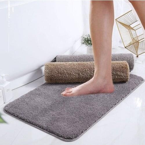 Bath Mat Door Rug Non-slip Indoor Bathroom Rug Absorbent Floor Mats Microfiber Entrance Carpet Kitchen Door Mats Home Carpet