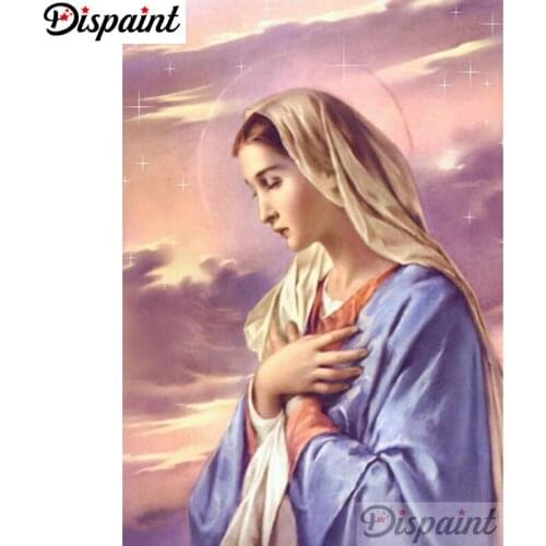 Dispaint Full Square/Round Drill 5D DIY Diamond Painting "Religious figure" 3D Embroidery Cross Stitch 5D Home Decor A10585