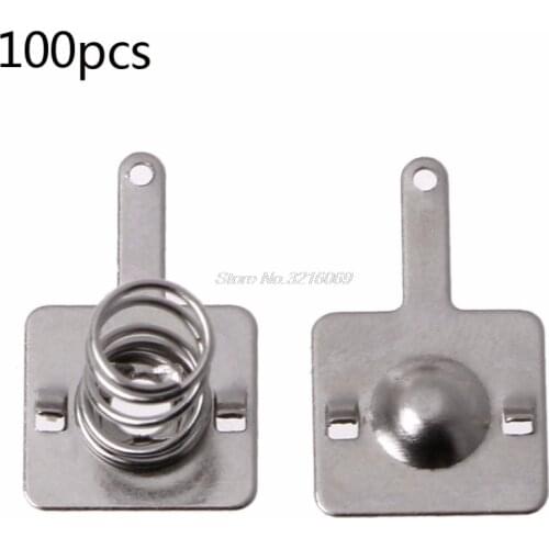 100 Pcs Metal Battery Spring Plate Set for AA AAA Positive Negative Contact Whosale&Dropship