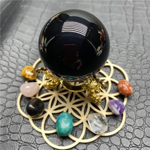 Natural Quartz Crystal Wizard +Mixed Seven Chakra Healing Stone + Seven Star Array Wood Plate Chakra Home Decor Gift