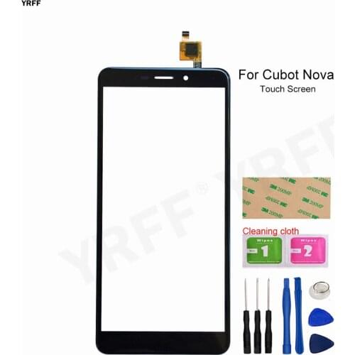 New Glass Panel Lens Sensor For Cubot Nova Touch Screen Digitizer Front Glass Assembly Repair parts Good Quality