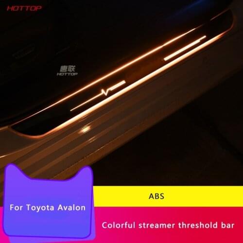 For Toyota Avalon 2019 2020 Streamer Pedal Welcome Threshold Bar Ambience Light Modification