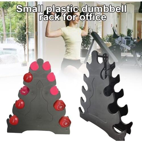 Portable Dumbbell Rack Sports Equipment Hand Weight Storage Holder Office 5 Layers Tower Stand Space Saving Home Gym Organizer