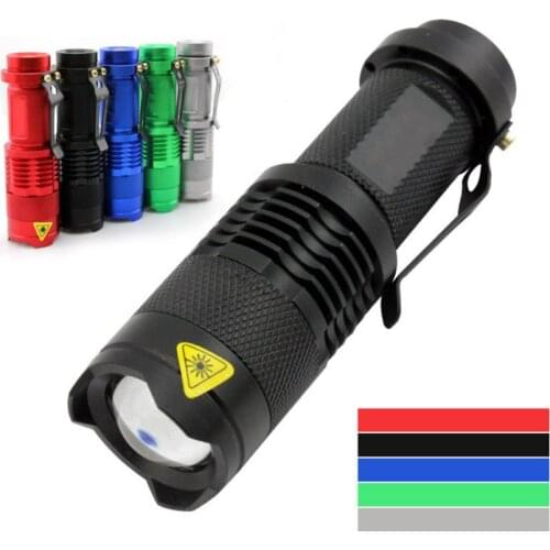 Portable Mini Outdoor Survival Emergency LED Flashlight 3 Patterns For Torch,Lantern,Self defense,Camping light, Lamp,Bicycle