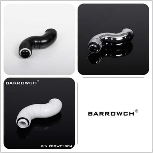 Barrowch FBSWT1803-V1/FBSWT1804/FBSWT1805 Rotary Fittings,180 degree Snake 3Way/4Way/5Way water cooler Adapter (Male to Female)