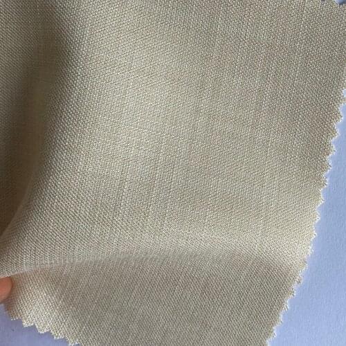 RICODESIGN Summer Light Khaki Linen Fabric Suit Pants Dress Material Stretch Solid Color Cloth Soft Anti-wrinkle