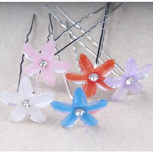 Wedding dress accessories Four-leaf clover tip five-leaf braided hairpin headwear Fresh flower hairpin Bridal hairpin Wedding