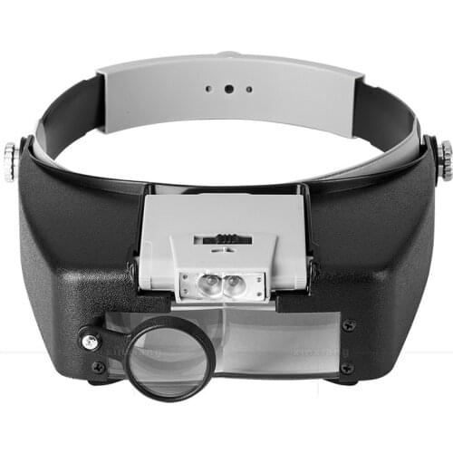 LED Head-mounted Watch Maintenance Magnifying Glasses For Reading Optivisor Magnifying Glass Loupes Jewelry Watch Repair Tool