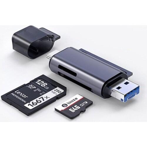 Type-c Card Reader Three-in-one Usb3.0 Card Reader Otg Mobile Phone Computer Smart TF/SD Micro Usb Card Reader