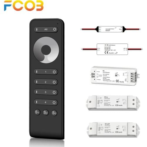 DIM Controller Dimmable LED Light Strip 2.4GHz Controller DC12V 24V 36V Max 360W RF Touch Remote for Single Color LED Strip